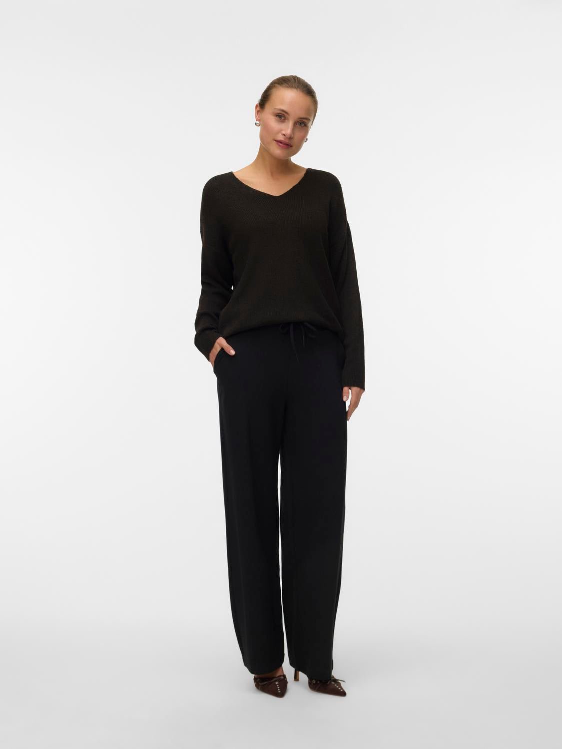 VMCREWLEFILE Pullover - Chocolate Torte - VERO MODA & VILA Bergvik
